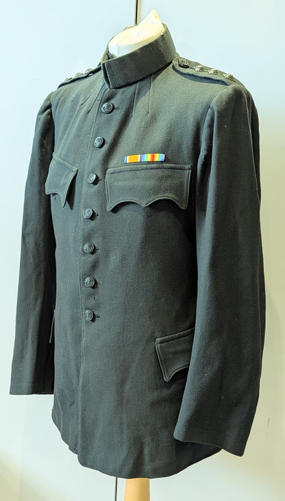 WW1 1917 Captain's Rifle Brigade No.1 Dark Green Jacket Named
