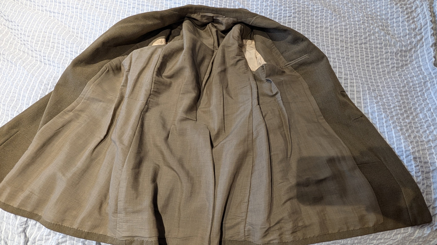 1930 Interwar British Army 11th Hussars Captain's Uniform Jacket Named