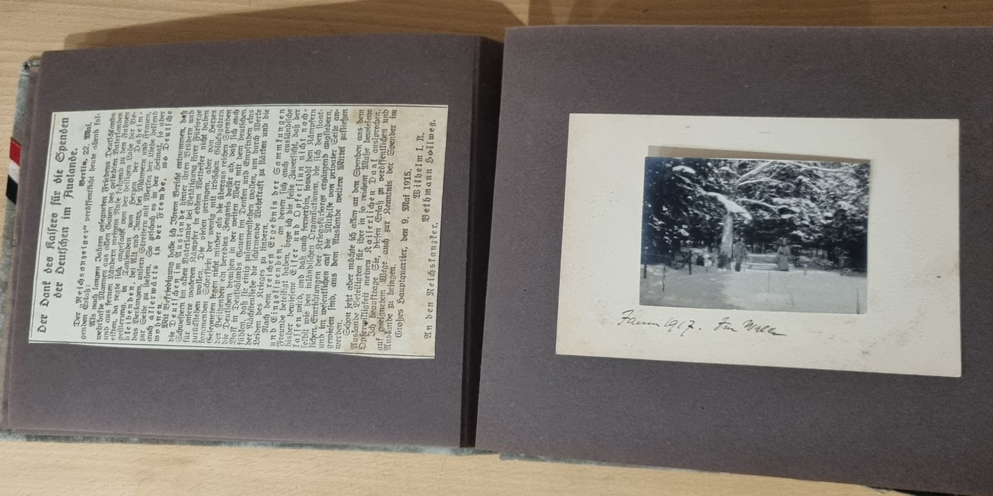 SOLD! WW1 German Army Soldier's Photo Album - 47 Photos + 7 Memorials