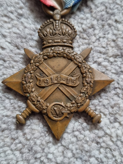 WW1 British Medal Trio Able Seaman R Hunter Merchant Fleet Auxiliary