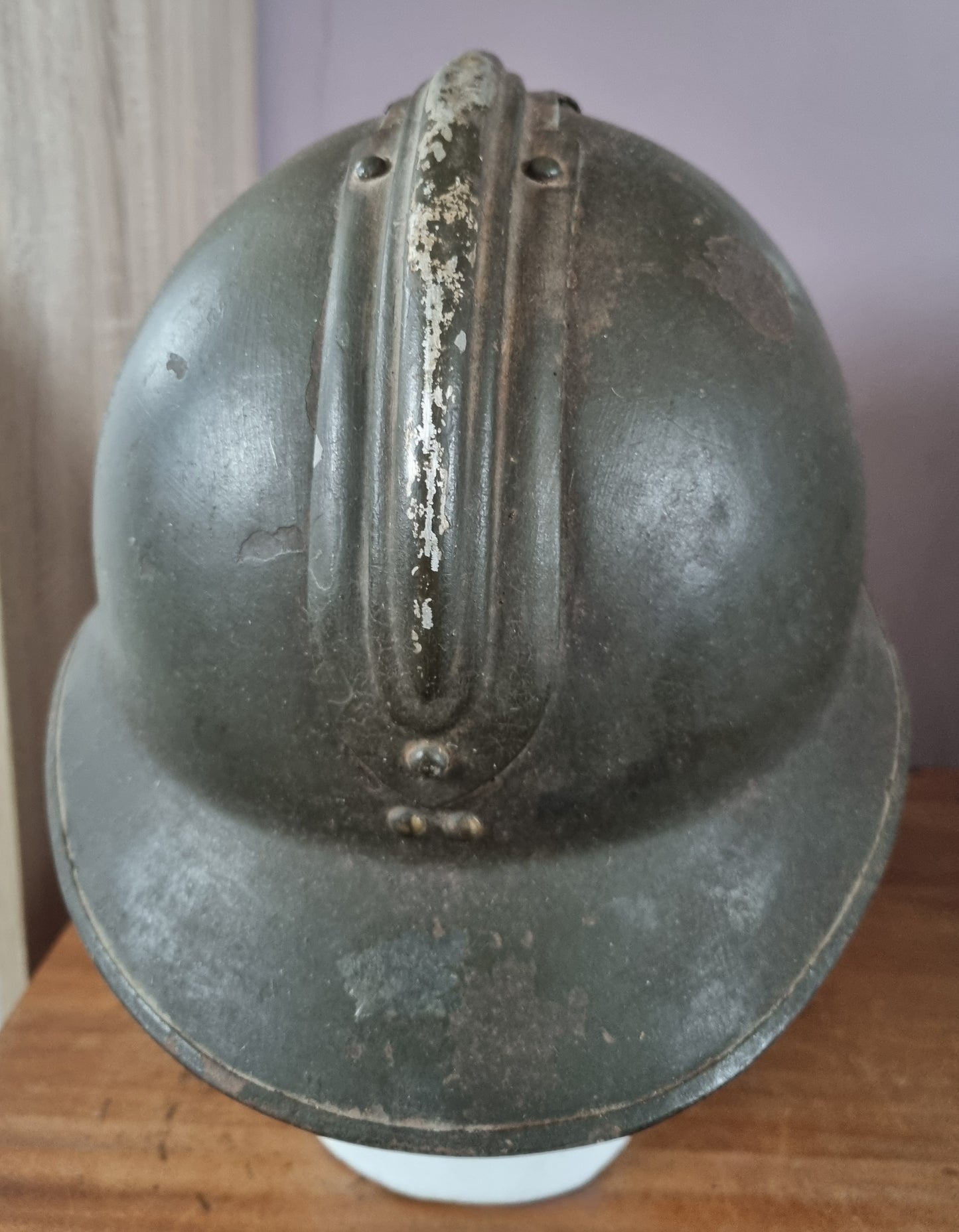 WW2 French Army Colonial Lieutenant Colonel M26 Adrian Helmet With Decal