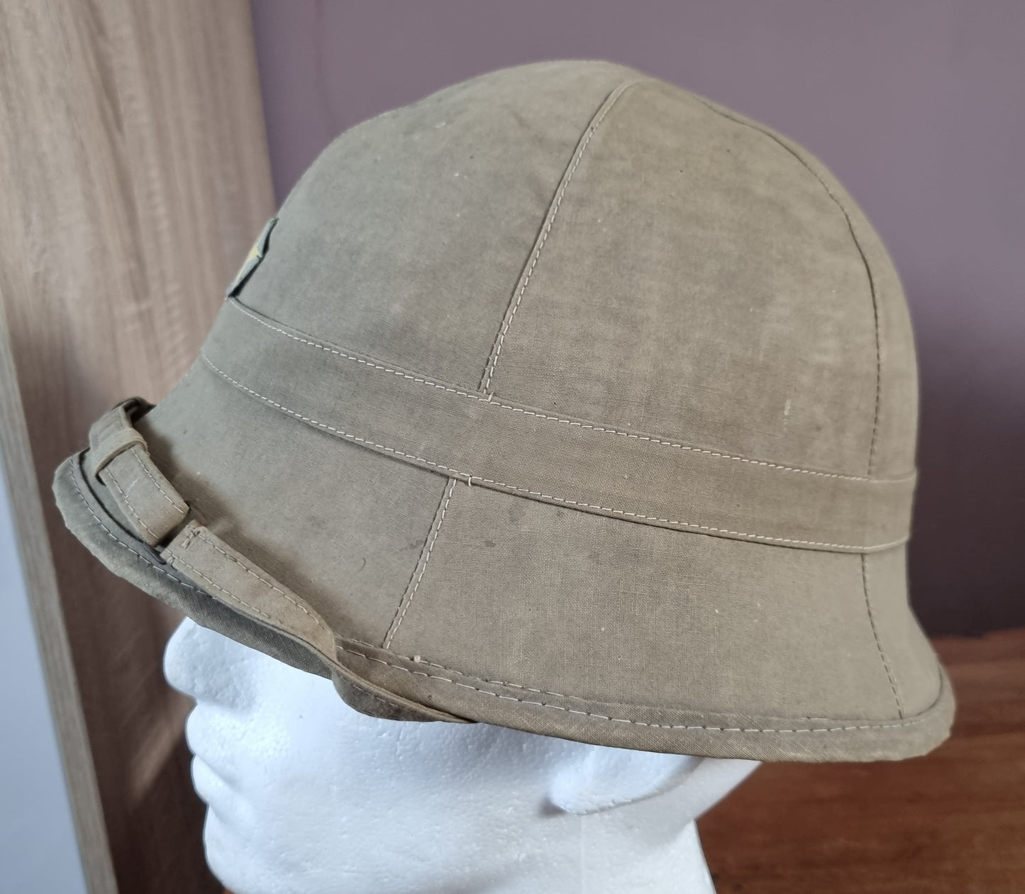 SOLD! Rare WW2 Japanese Army IJA Type 98 Bamboo Framed Pith Helmet dated 1943