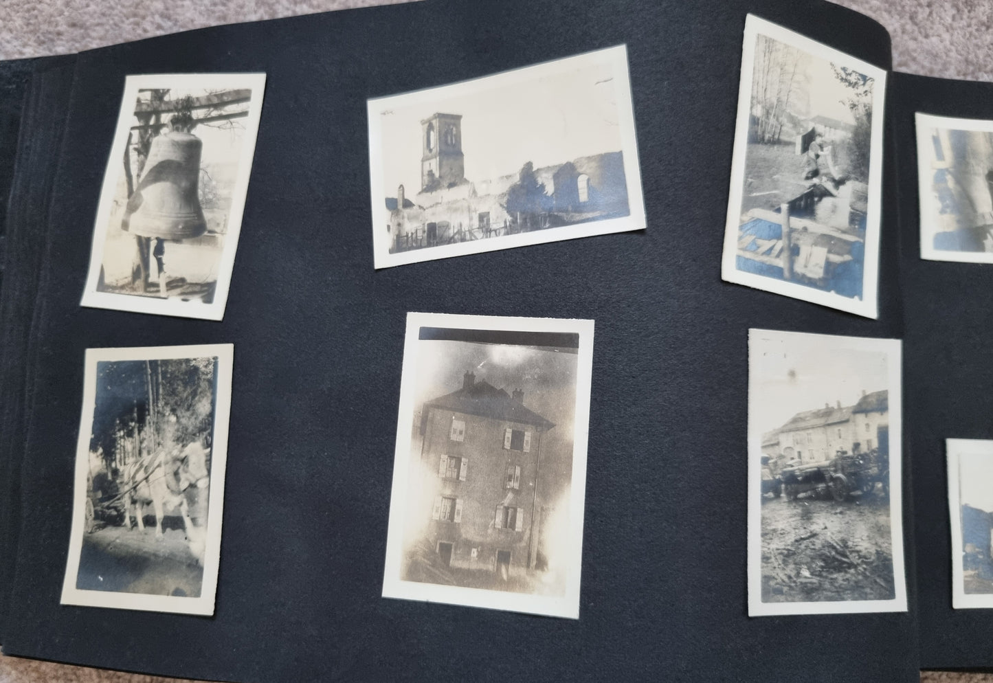 SOLD! Rare WW1 US Army Soldier's Photo Album Plus Ephemera - 125 Photos
