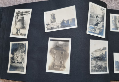 SOLD! Rare WW1 US Army Soldier's Photo Album Plus Ephemera - 125 Photos