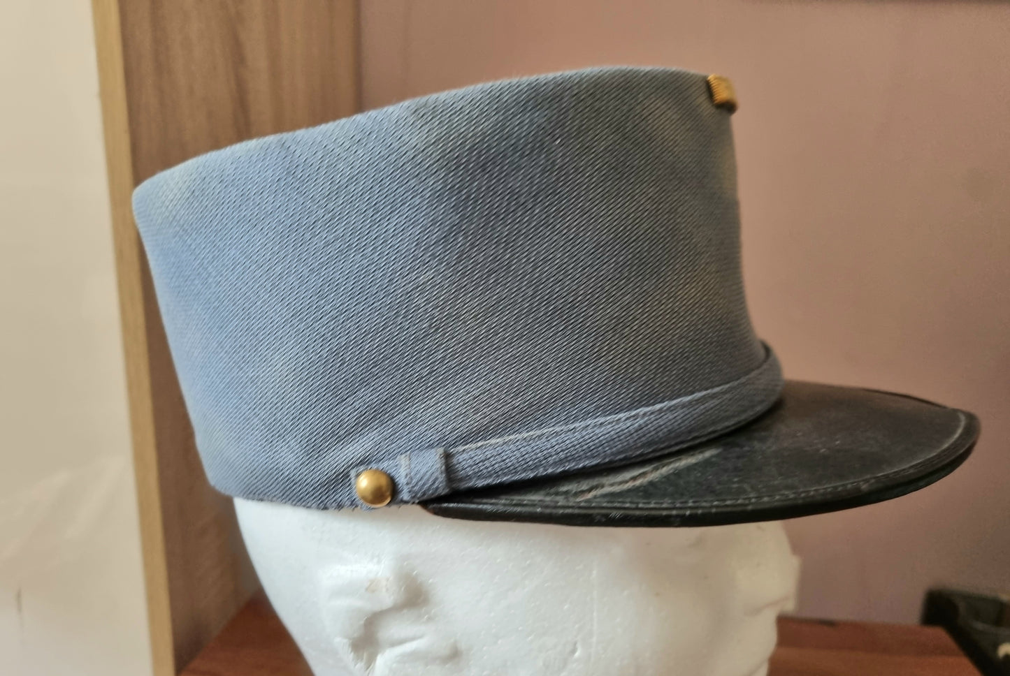 Rare WW1 Horizon Blue  French Army 9th Infantry 2nd Lieutenant Kepi Cap