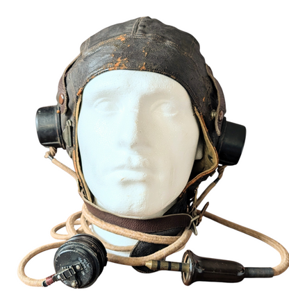 WW2 RAF Flying Suit, Helmet, Flying Log Book, Medals Set - F G CROFT