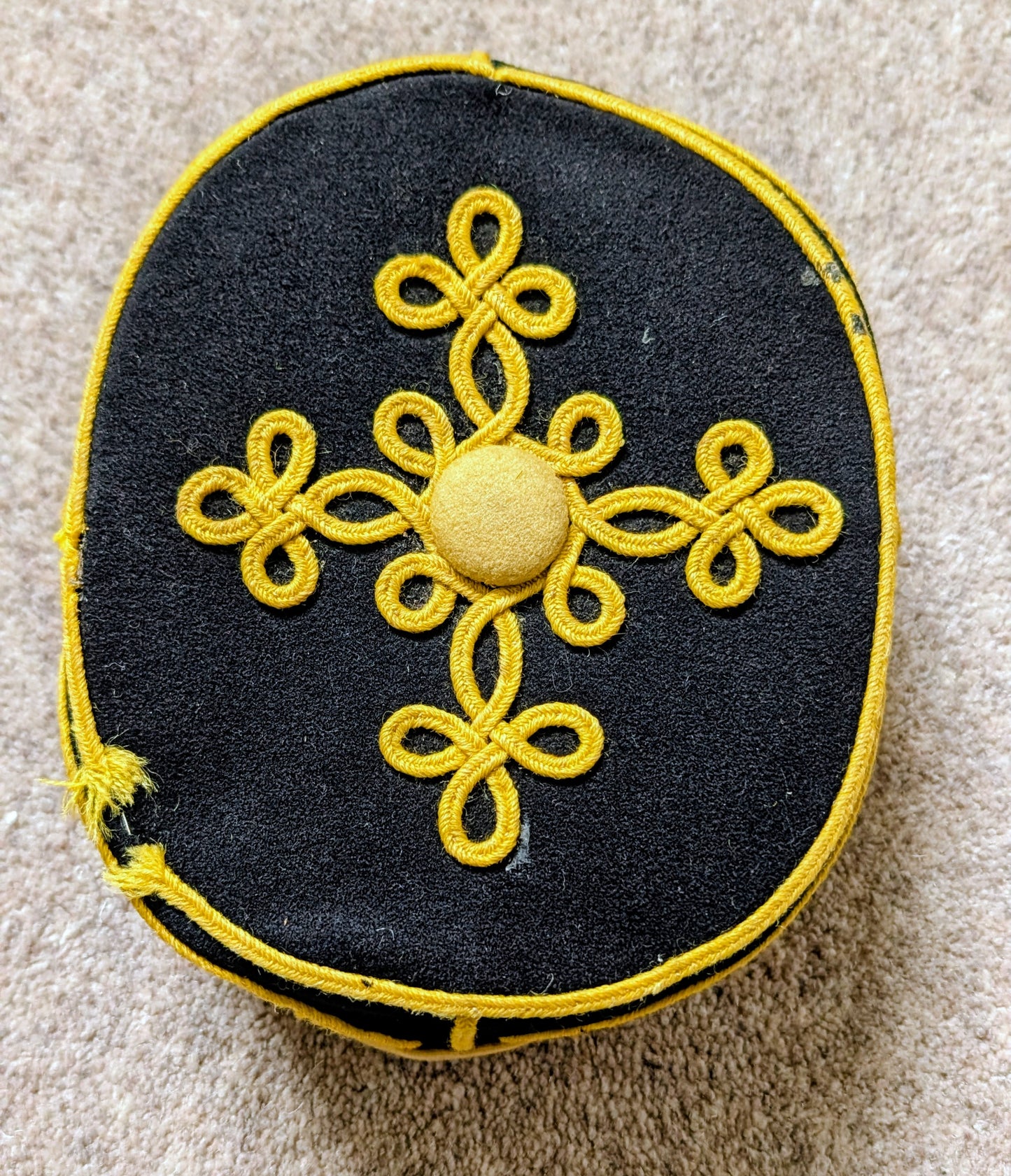 Rare Victorian Yeomanry Hussars Other Ranks Pill Box hat & Chinstrap