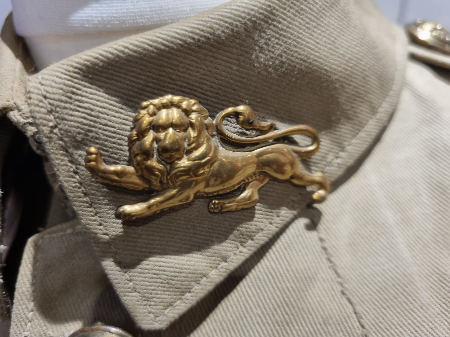 SOLD! WW2 Tropical KD Uniform collection with Jacket Trousers Badges Dog Tags Papers KORL - George Butterworth