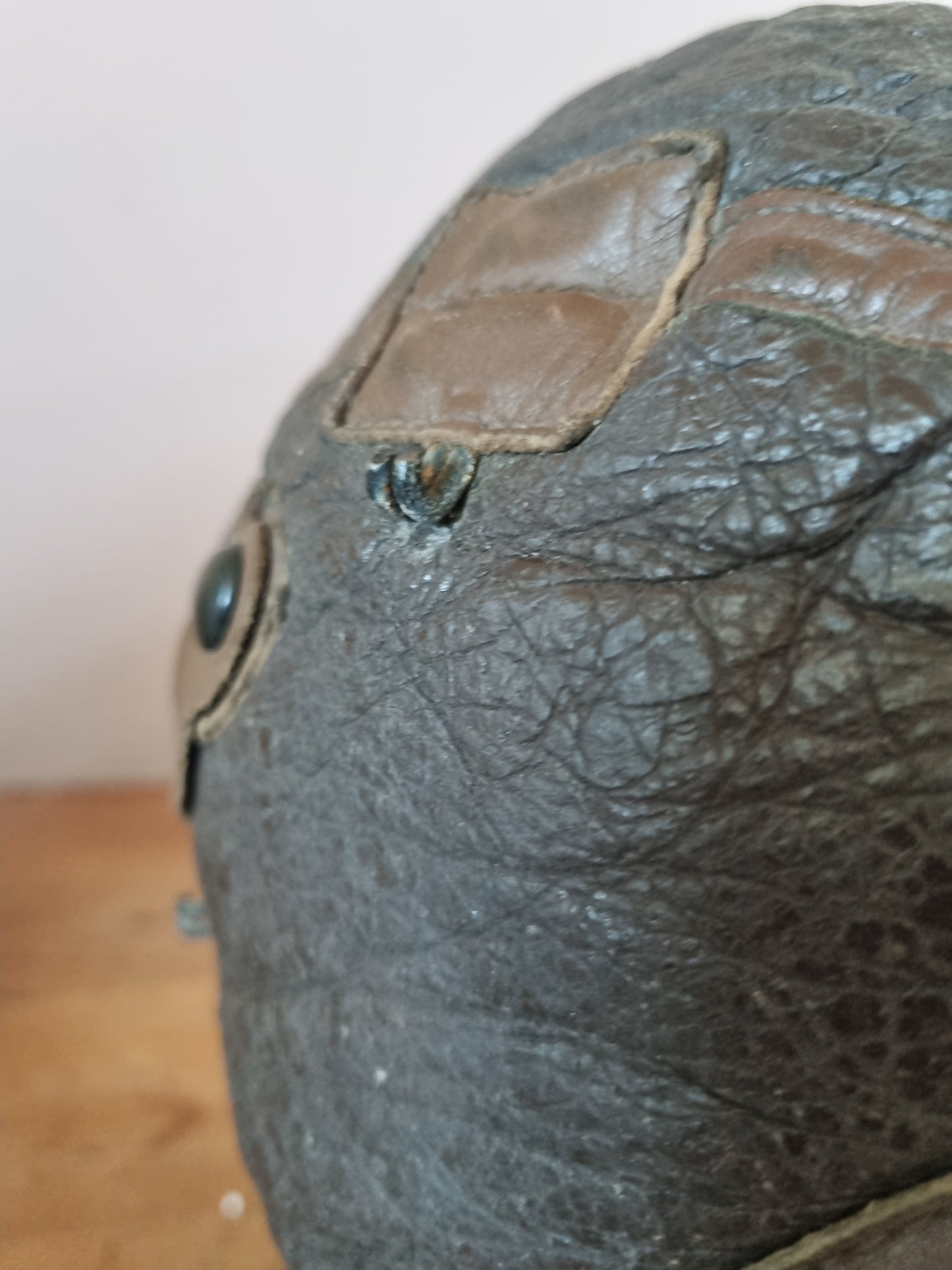 WW2 US Army Air Corps B-6 Leather Flying Helmet