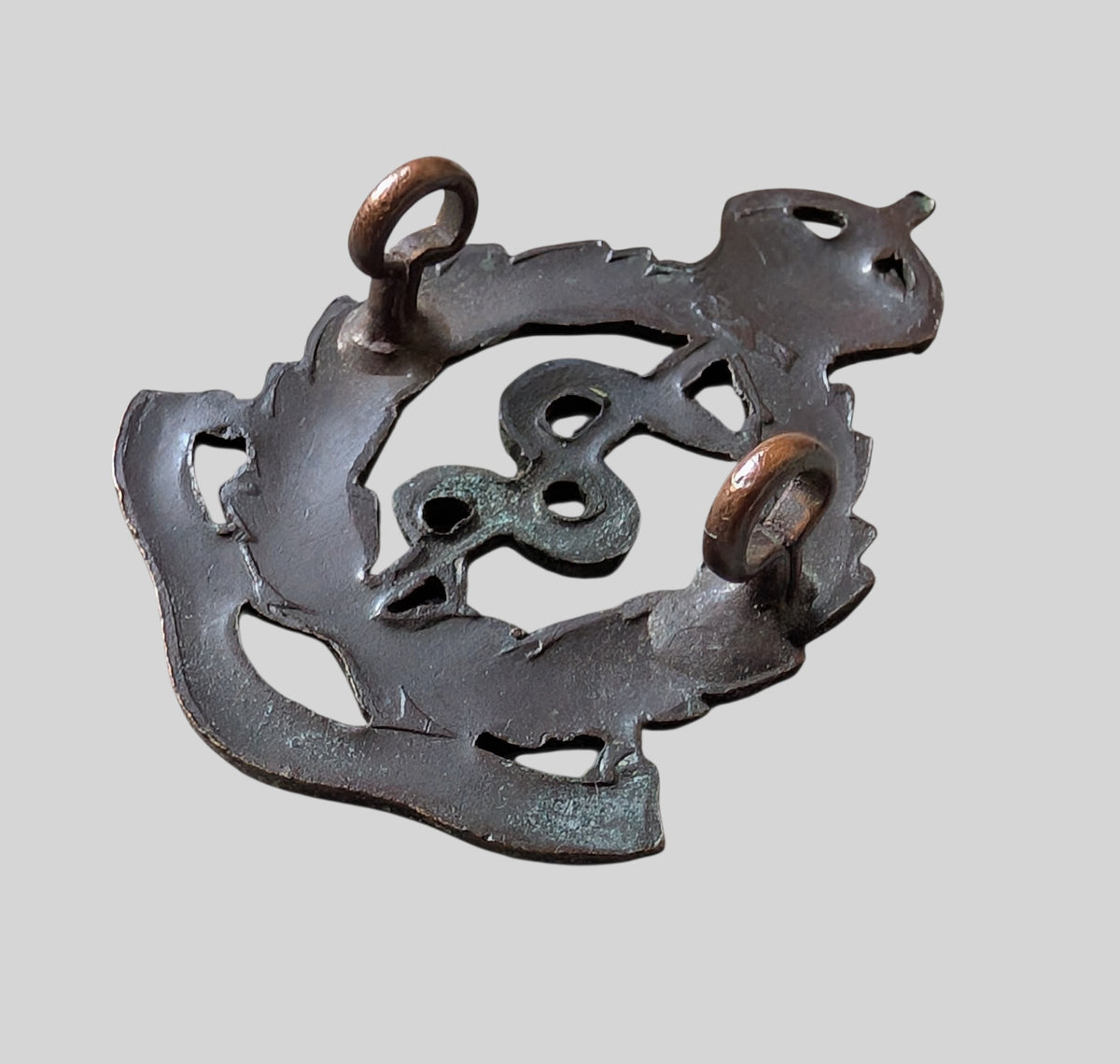 Royal Army Medical Corps RAMC Officers Bronze Collar Badge