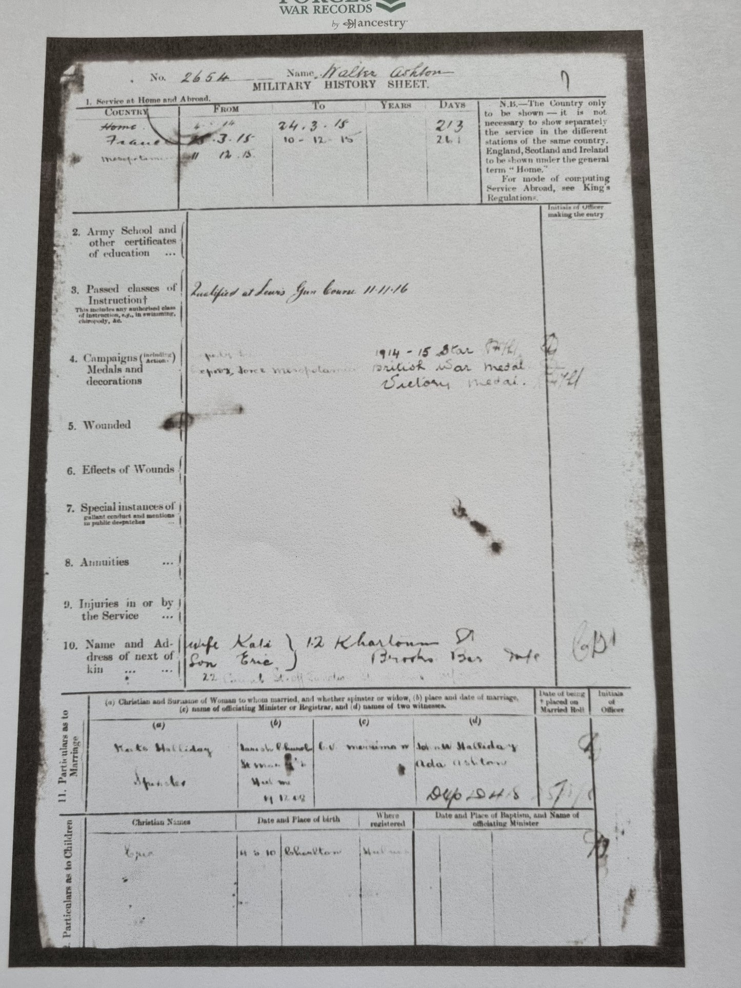 Boer War & WW1 British Army Medal Group to Sergeant Walter Ashton - 1st Manchester Regiment