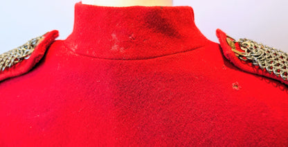 Rare Victorian British Army Cavalry Scarlet Wool Working Jacket
