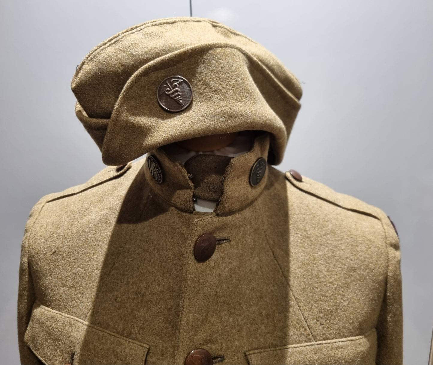 WW1 US ARMY MEDIC'S UNIFORM JACKET TROUSERS SIDECAP PUTTEES MEDALS