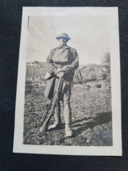 SOLD! Rare WW1 US Army Soldier's Photo Album Plus Ephemera - 125 Photos