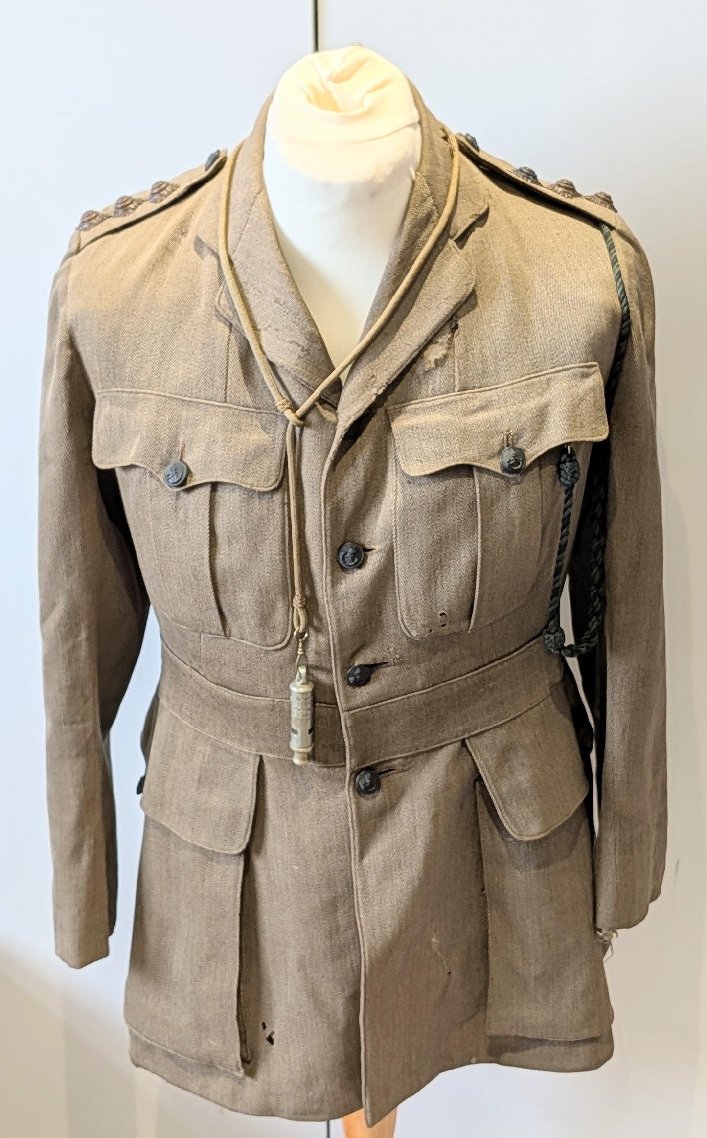 WW1 British Army Captain's Rifle Brigade Uniform Jacket Named