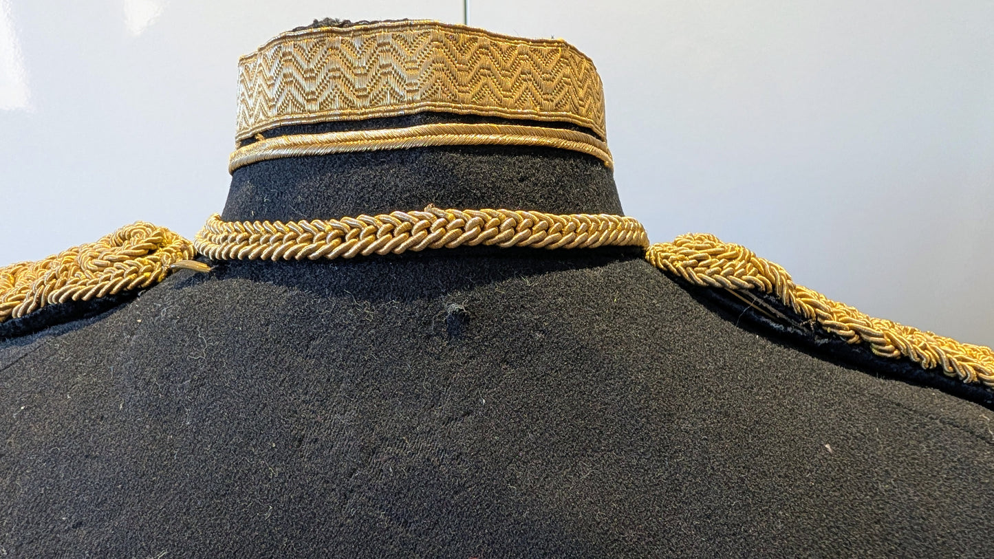 SOLD! Beautiful Original Early 20th Century 18th Hussars Full Dress Frogged Jacket