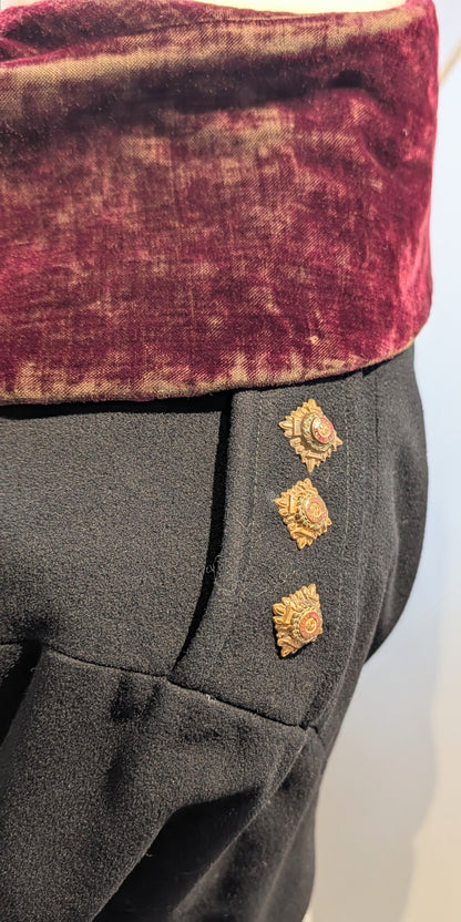 Rare Edwardian 11th Hussars Officers Cloak & Cape To C H G Mulholland DSO OBE