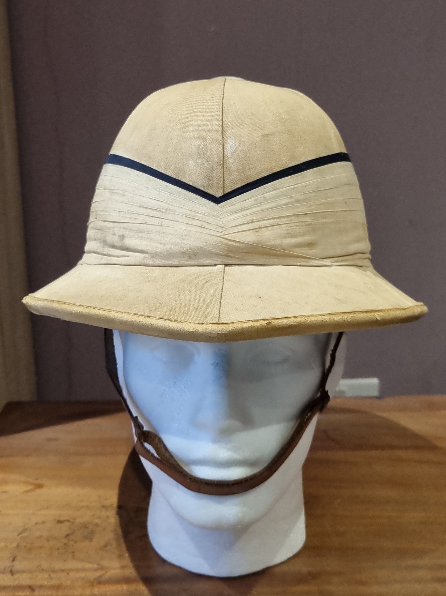 SOLD! WW2  Royal Navy ‘Wolseley’ Pattern Pith Helmet Named