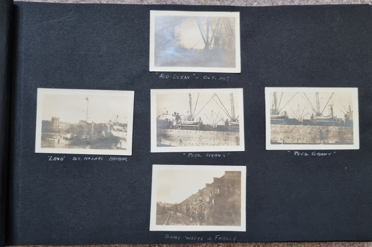 SOLD! Rare WW1 US Army Soldier's Photo Album Plus Ephemera - 125 Photos