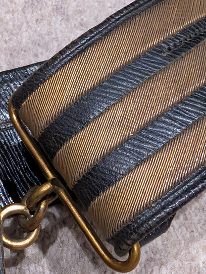 Edwardian British Indian Army Leather & Bullion Gilt GRI CrossBelt