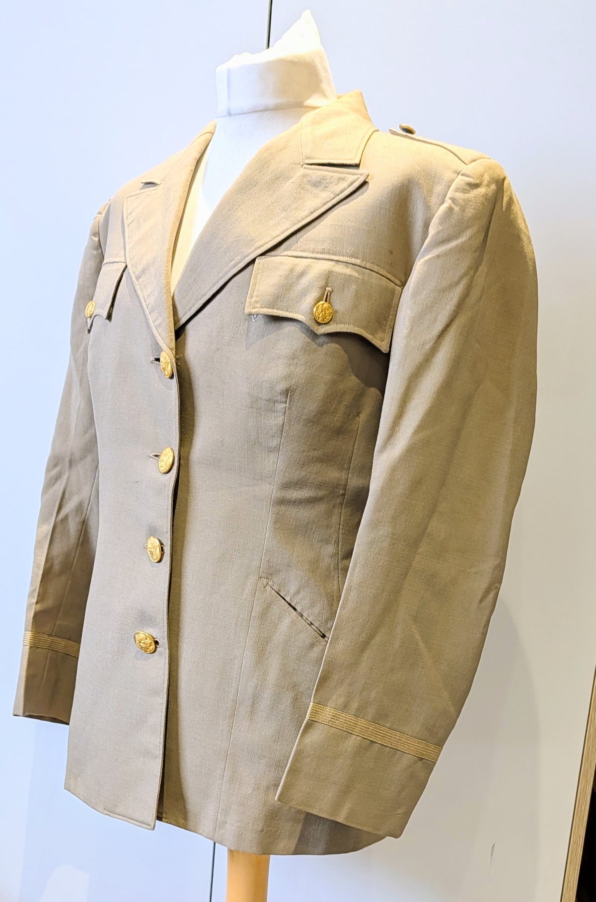 Fantastic And Rare WW2 Summer US WAC Womans Sub-Lieutenant Uniform Jacket