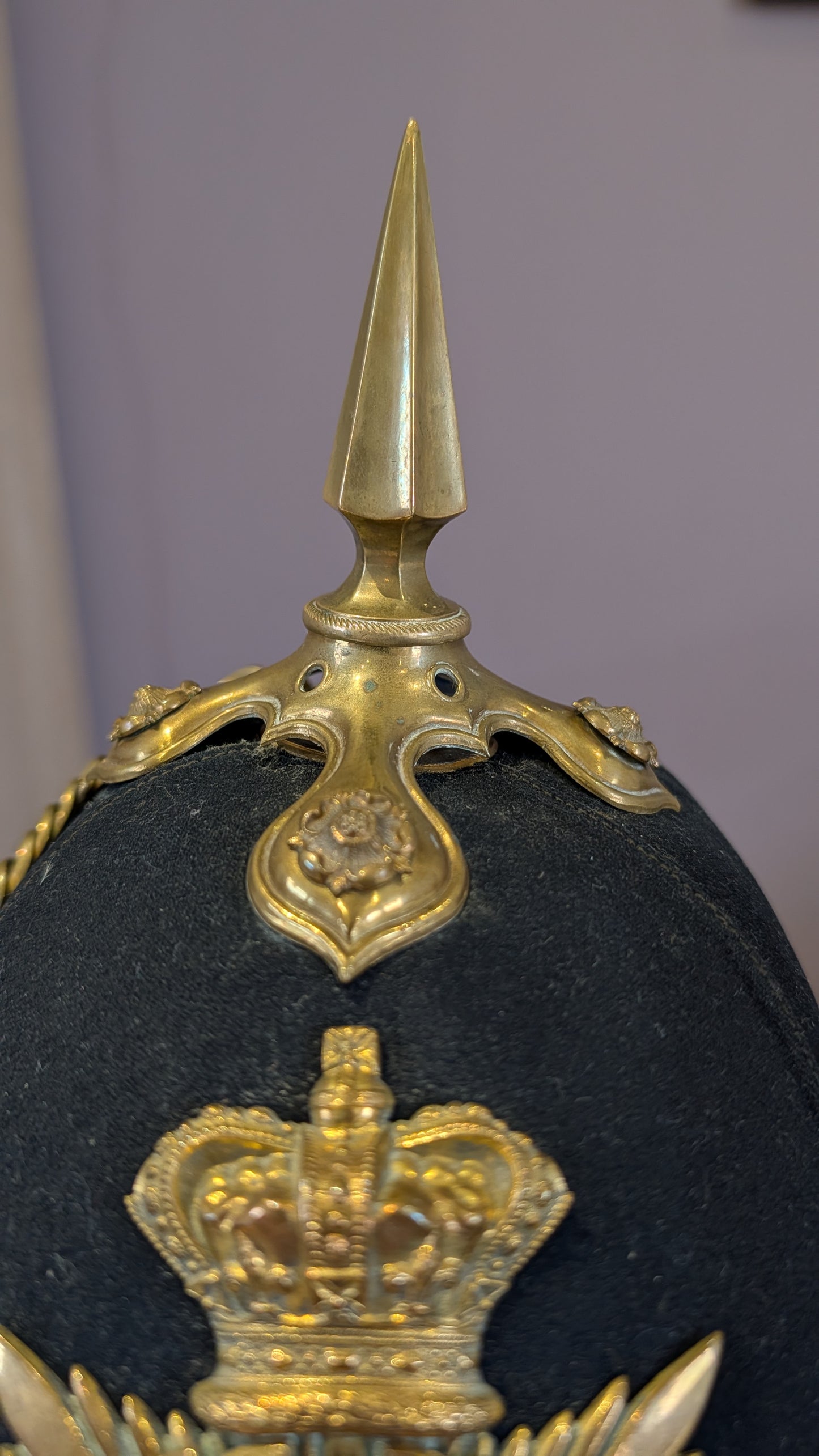 SOLD! Victorian South Staffordshire Home Service Helmet & Major's Scarlet Uniform
