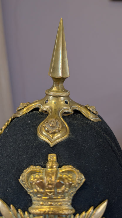 SOLD! Victorian South Staffordshire Home Service Helmet & Major's Scarlet Uniform