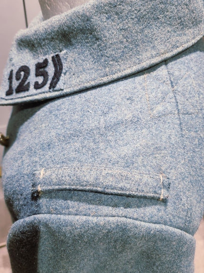 Rare WW1 French Army Horizon Blue M1915 Greatcoat 121st Infantry Regt