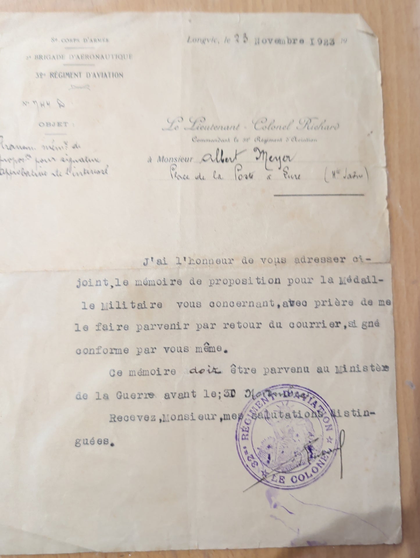 Unique WW1 French Army & Air Force Photo Album, Service Documents and Field Post Set to a Front Line Medic & Then Combat Pilot