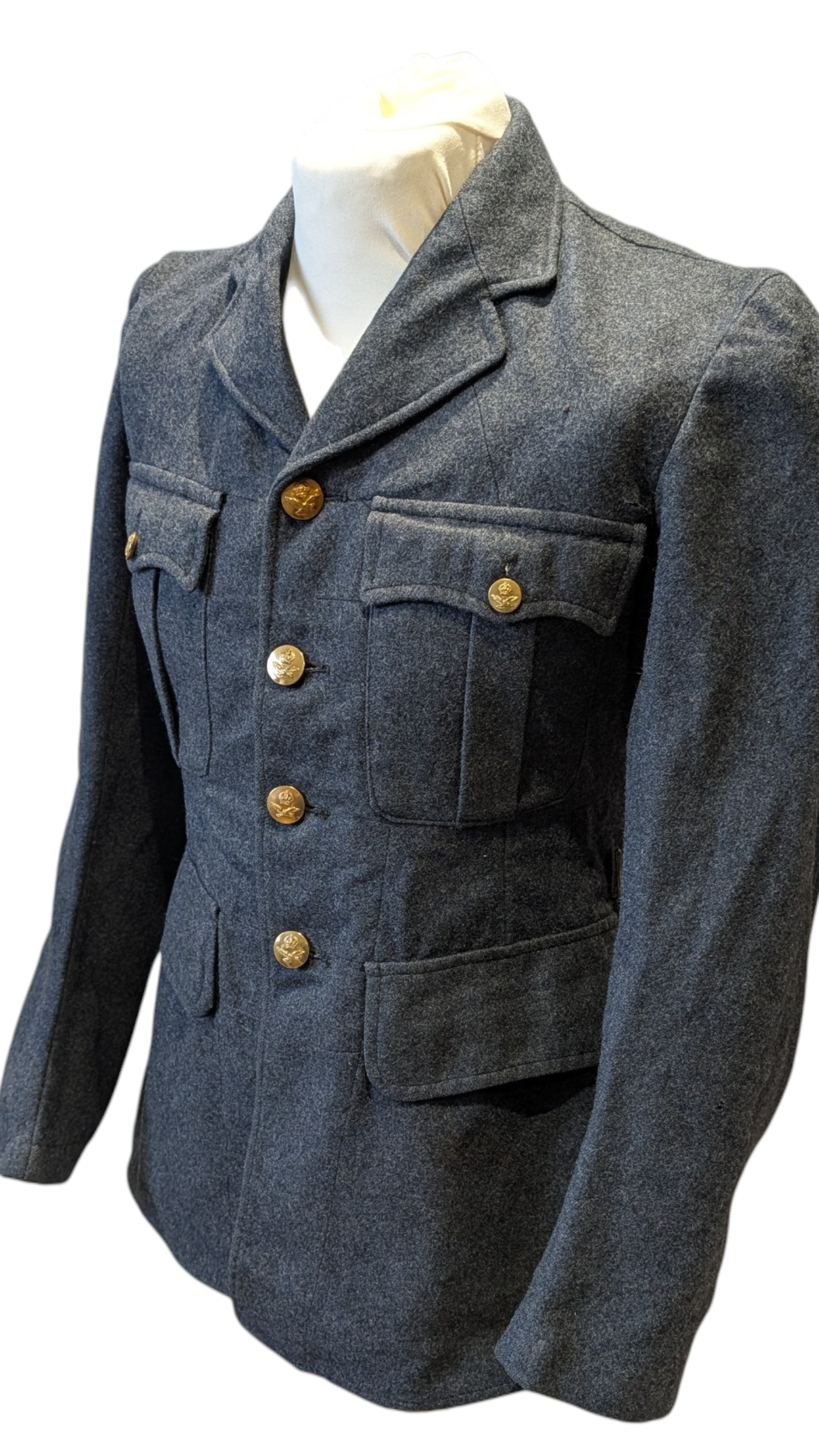 WW2 RAF SERVICE DRESS SERGE JACKET DATED 1945