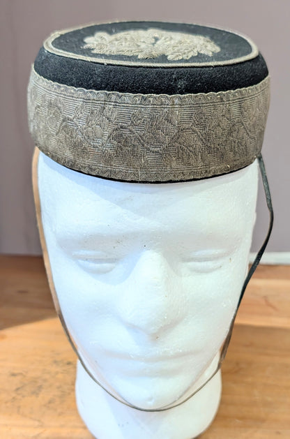 Victorian Worcestershire Hussars Yeomanry Pill Box hat With Chinstrap