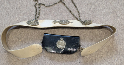 Victorian 1st Volunteer Battalion Royal Fusiliers Scarlet Jacket, Belt & Crossbelt Named to H R B Hickman