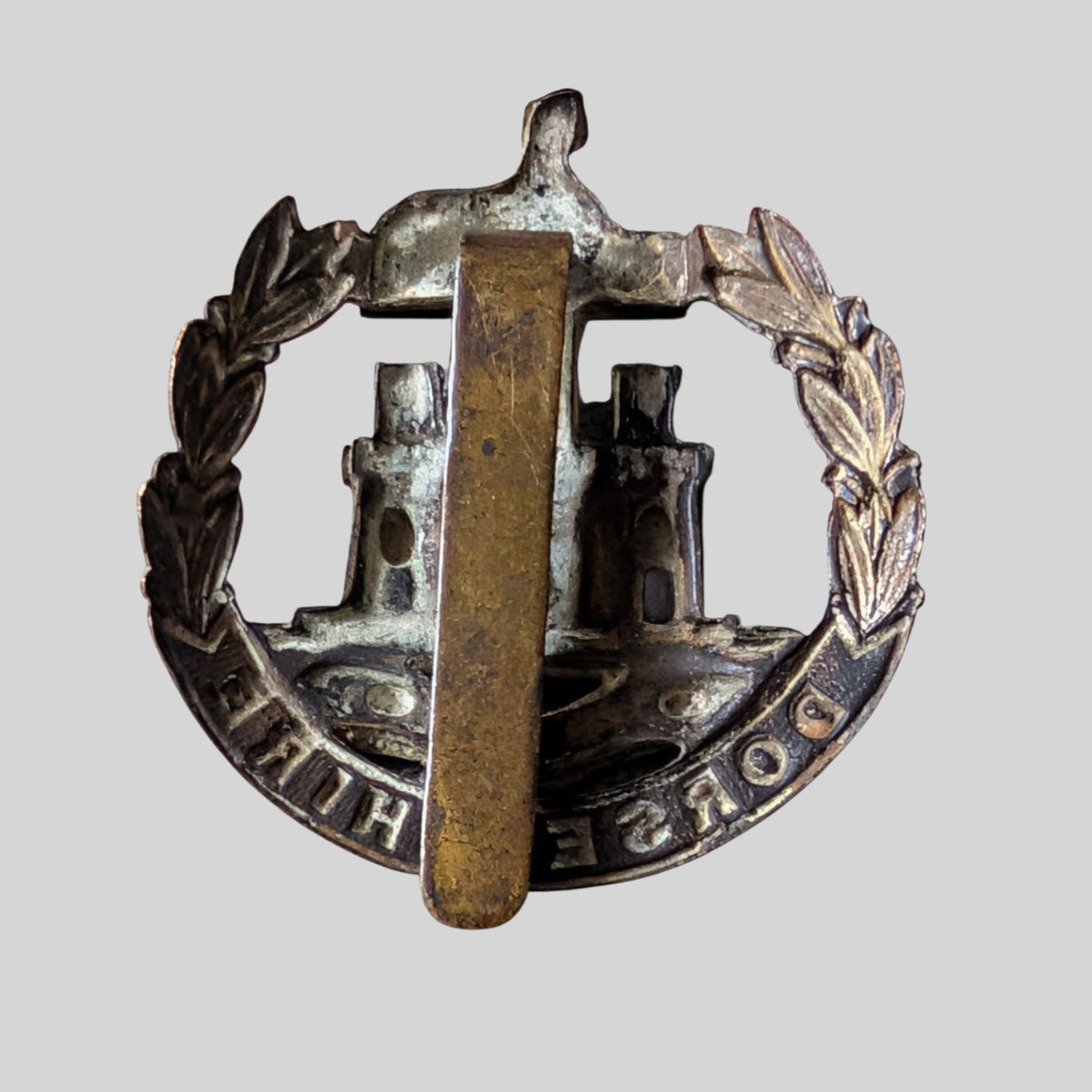 WW1 Era Dorsetshire Regiment Bimetal Cap Badge