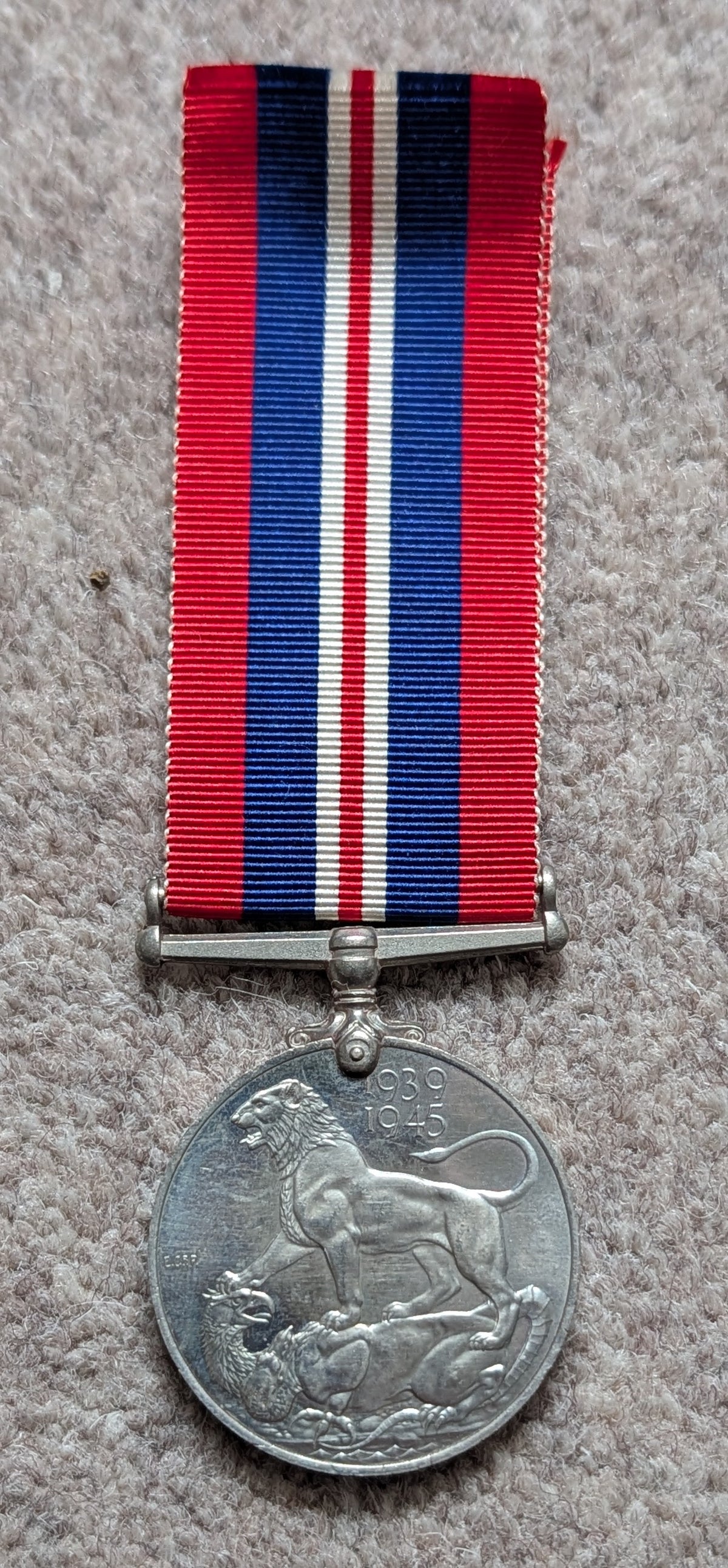 SOLD! WW2 Casualty KIA 4 Medal Group Issue Box & Award Slip LESLIE ALBERT MARSHALL