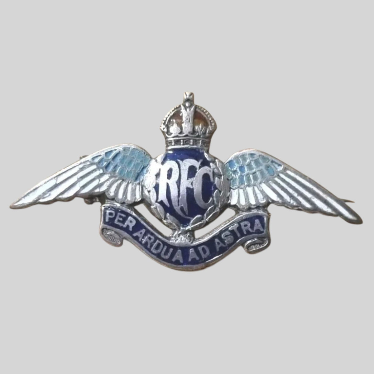 SOLD! WW1 Royal Flying Corps Silver Sweetheart Brooch