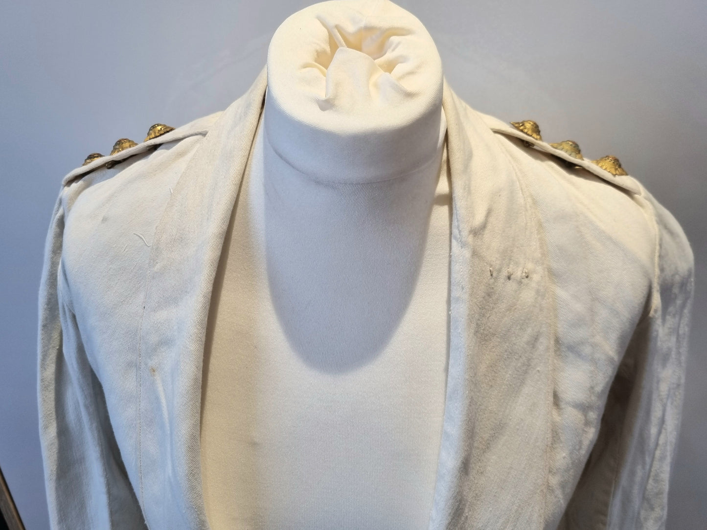 Victorian Boer War Era HLI Captain's White Cotton Mess Dress Jacket