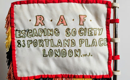 Handmade Royal Air Force RAF Escaping Society Desk Flag