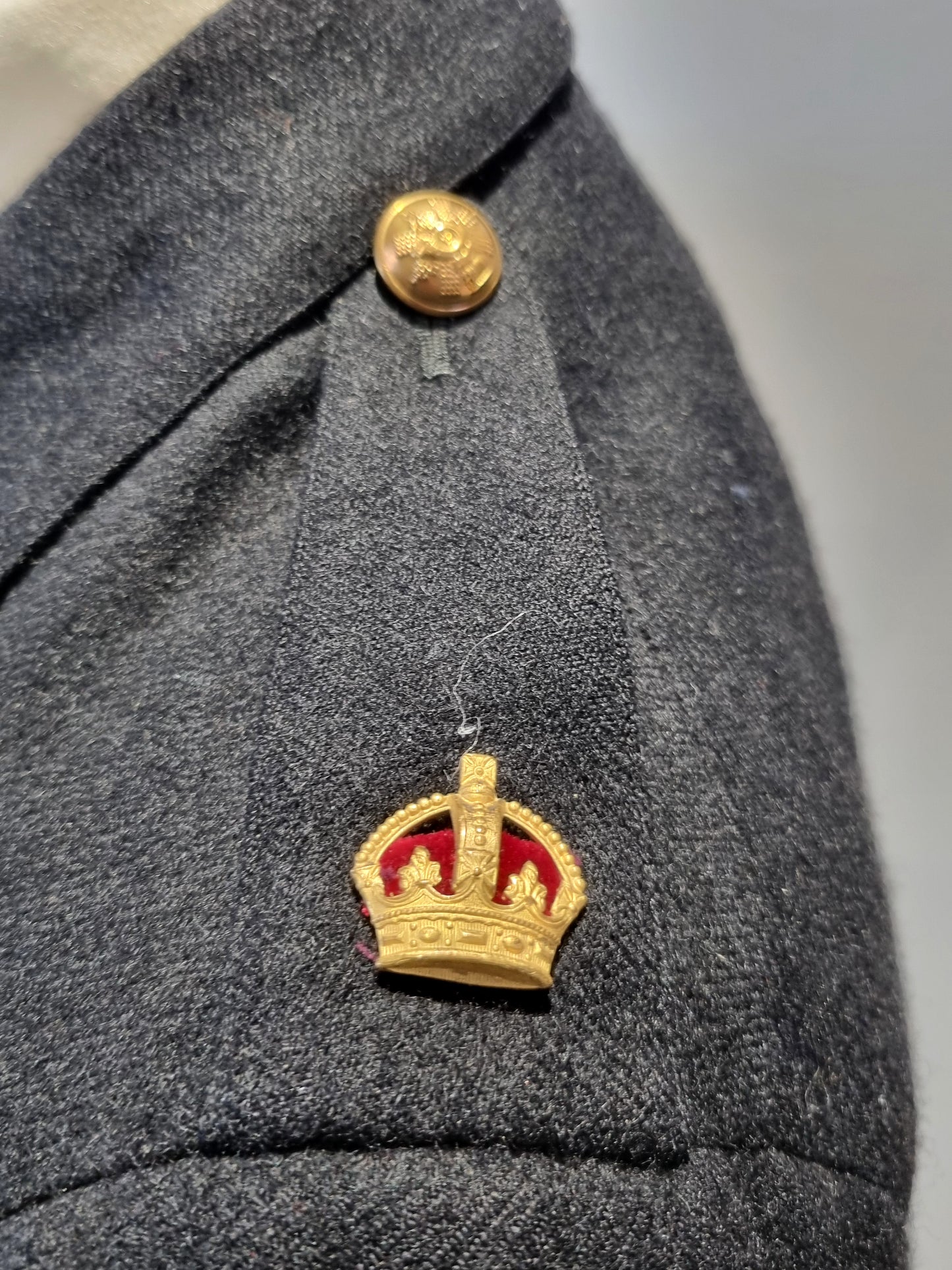Rare WW1 Highland Light Infantry HLI Major's Cutaway No 1 Blue Dress Jacket - Named