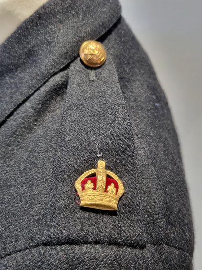 Rare WW1 Highland Light Infantry HLI Major's Cutaway No 1 Blue Dress Jacket - Named