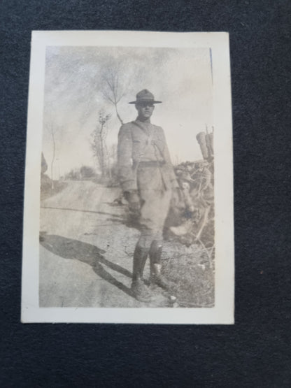 SOLD! Rare WW1 US Army Soldier's Photo Album Plus Ephemera - 125 Photos