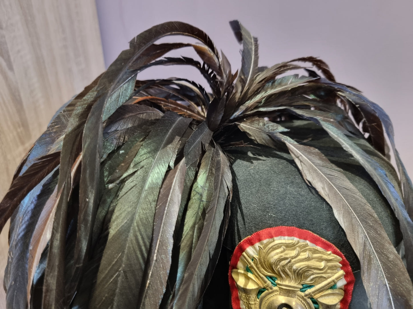 SOLD! WW2 Era Italian 2nd Bersaglieri Regiment Hat, with Plume