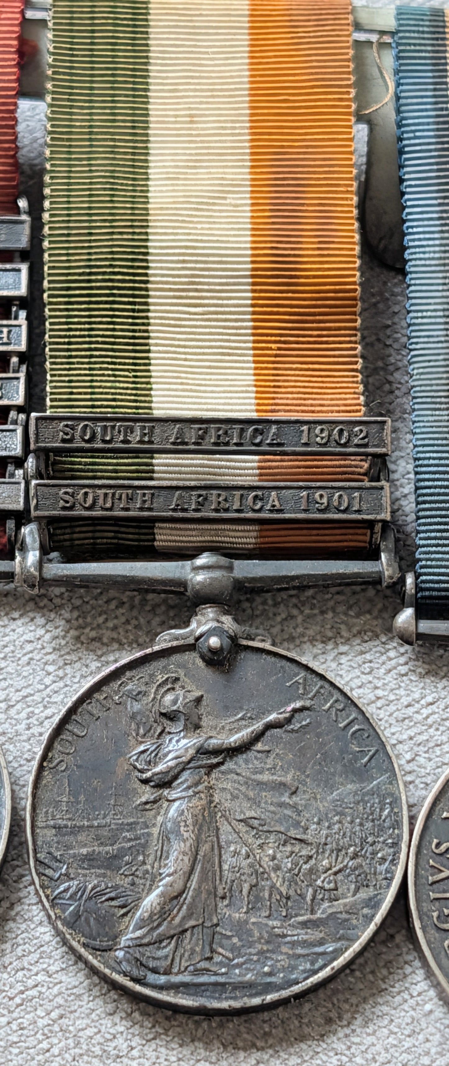 Rare WW1/Boer War NCO Military Cross Medal Group F J TREZONA Middlesex/London