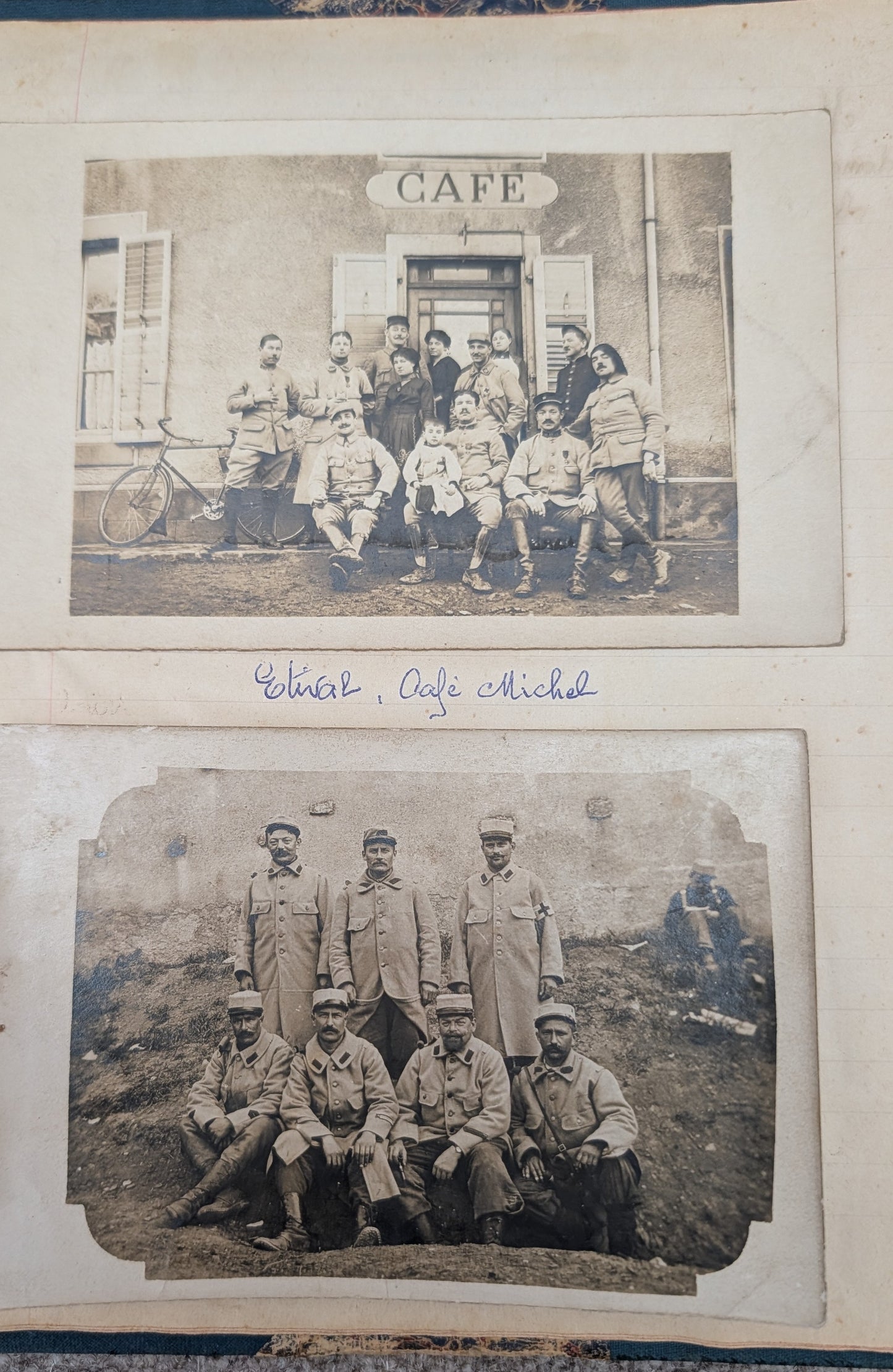Unique WW1 French Army & Air Force Photo Album, Service Documents and Field Post Set to a Front Line Medic & Then Combat Pilot