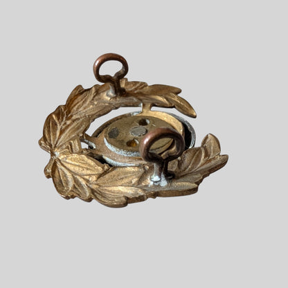 Royal Marines Officers Silver & Gilt Collar Badge