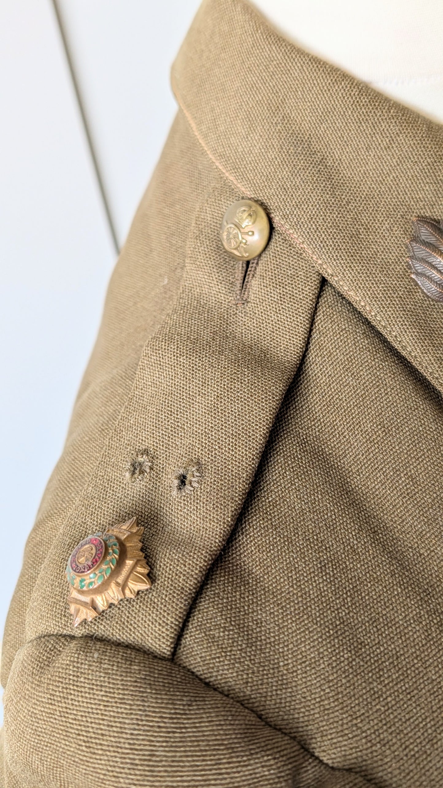 WW2 1939 British Army Royal Artillery 2nd Lieutenant Jacket Named