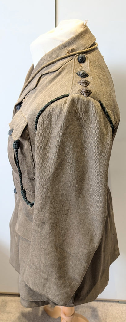 WW1 British Army Captain's Rifle Brigade Uniform Jacket Named