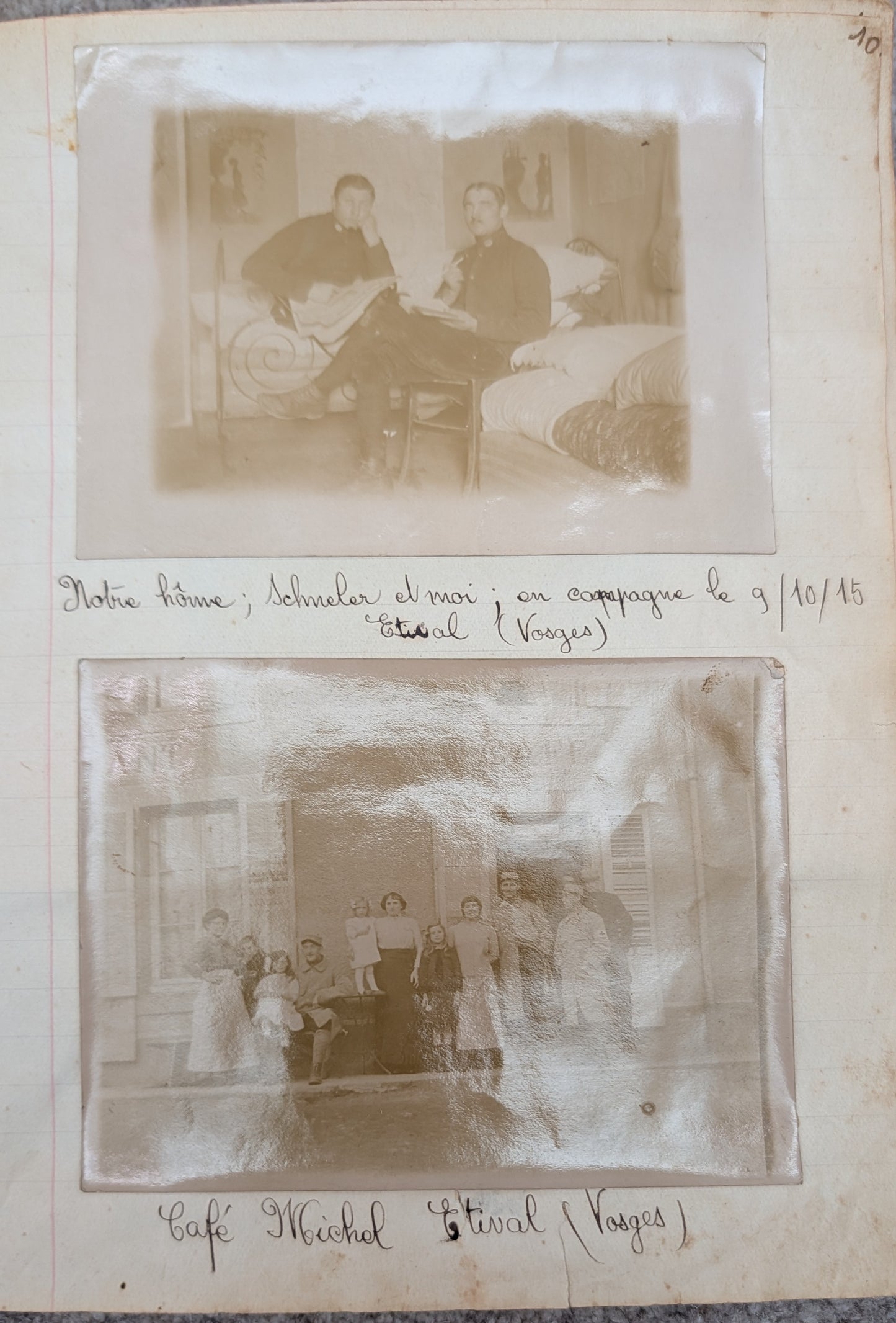 Unique WW1 French Army & Air Force Photo Album, Service Documents and Field Post Set to a Front Line Medic & Then Combat Pilot