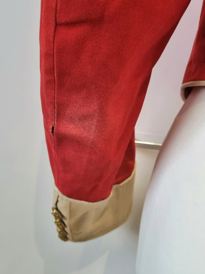 SOLD! Boer War Pre WW1 Highland Light Infantry HLI Captain's Scarlet Mess Dress Jacket Named