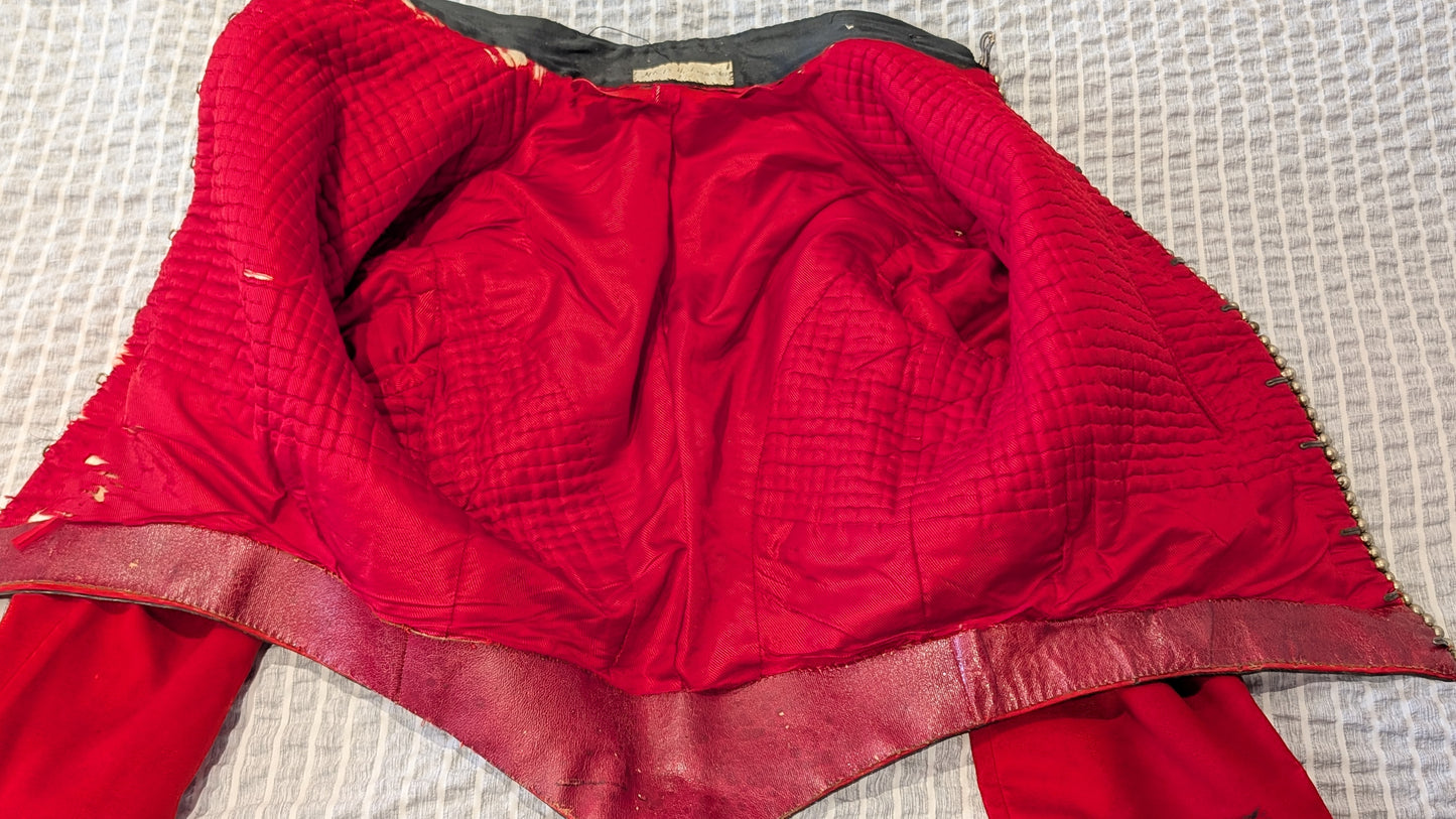 Victorian Royal Fusiliers Lieutenant's Scarlet Undress Shell Jacket