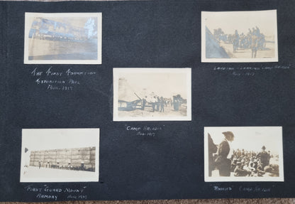SOLD! Rare WW1 US Army Soldier's Photo Album Plus Ephemera - 125 Photos